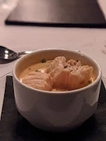 Seafood Bisque Puff Pastry Crouton
